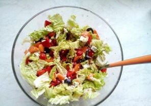 repolyo salad para sa diyeta sa Hapon